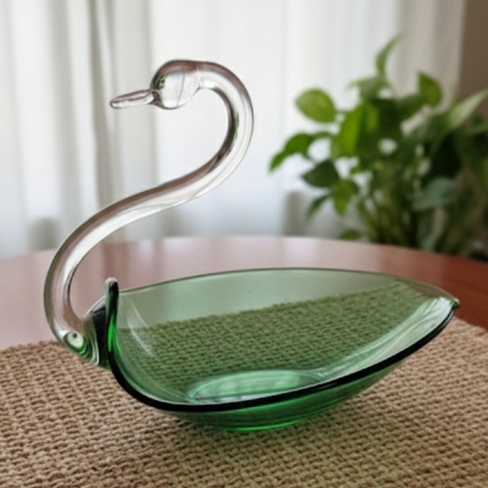 Vintage Duncan and Miller Swan Dish Bowl